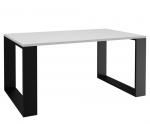 Moderný konferenčný stolík biely/čierny